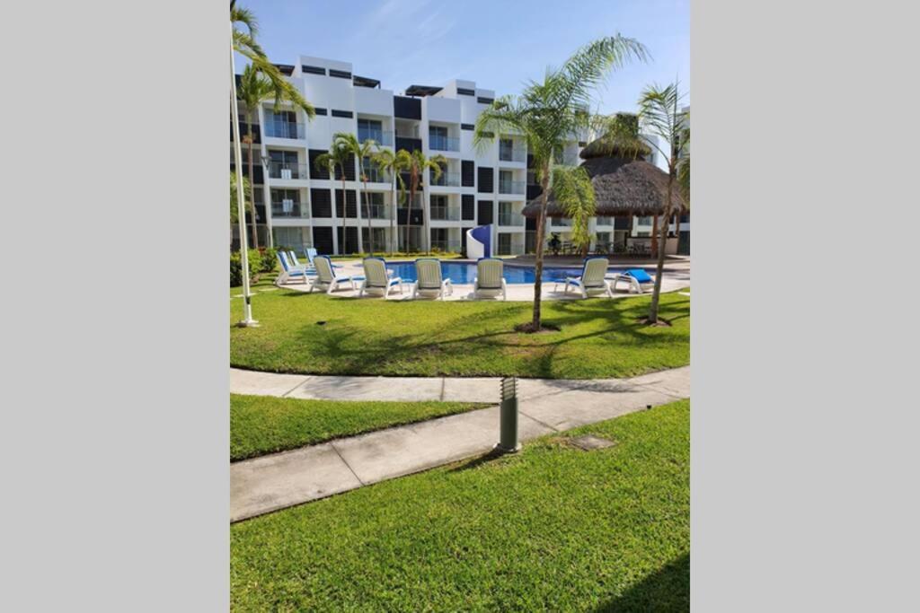 Departamento De Lujo En Manzanillo, Planta Baja Frente A La Alberca 아파트 외부 사진