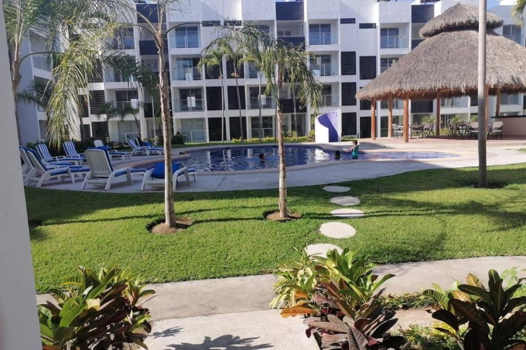 Departamento De Lujo En Manzanillo, Planta Baja Frente A La Alberca 아파트 외부 사진